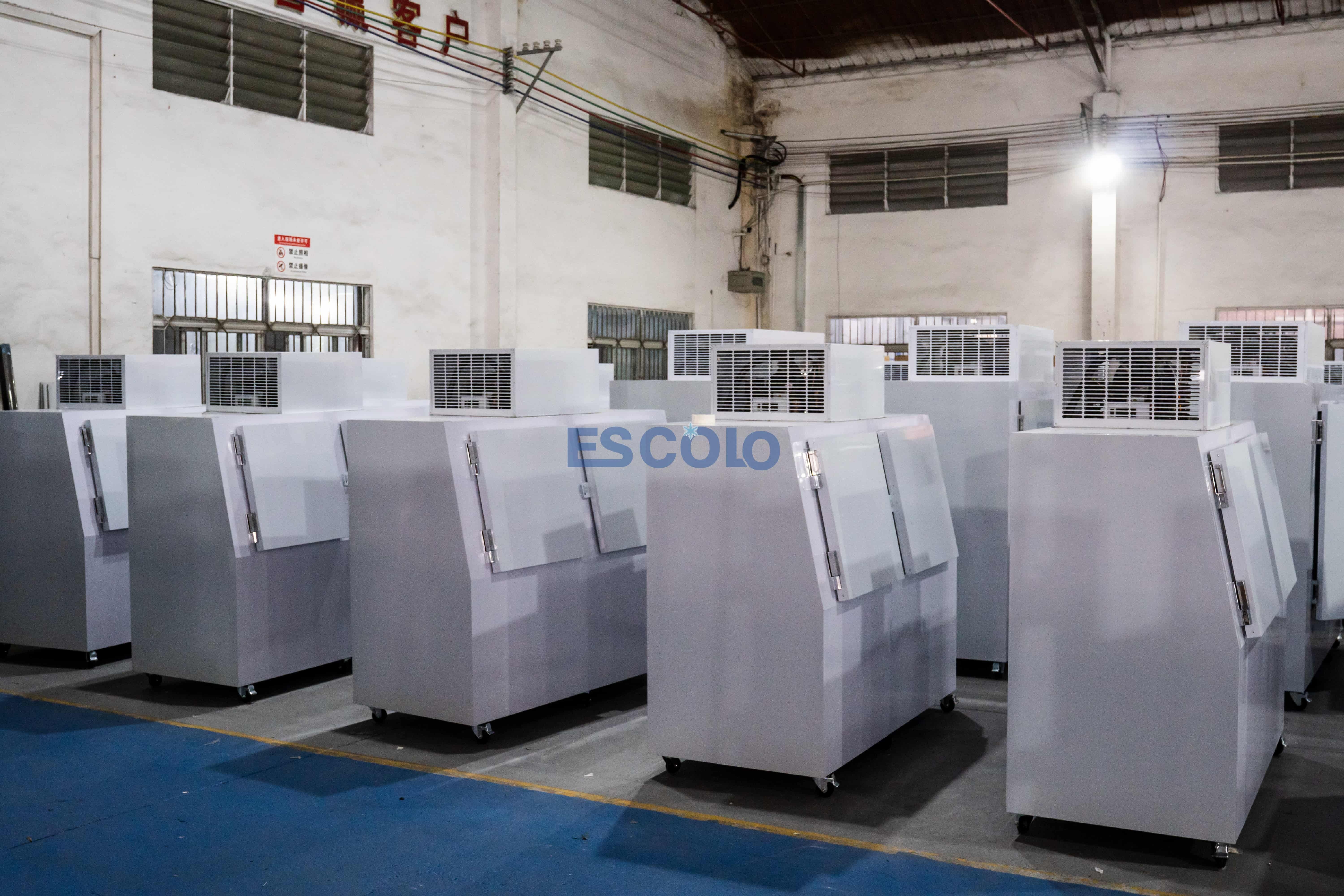Double Slanted Door Ice Storage Freezer | Large Capacity Commercial Ice Storage Cabinet