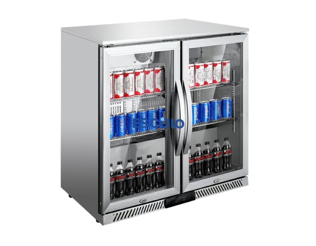 Commercial White Color Model Mini Beer Cooler with Elitech Controller