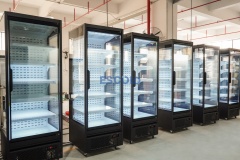 Large Capacity Sliding Glass Door Open Chiller for Supermarket Use