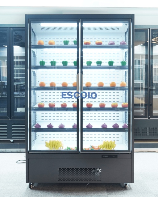 Large Capacity Sliding Glass Door Open Chiller for Supermarket Use