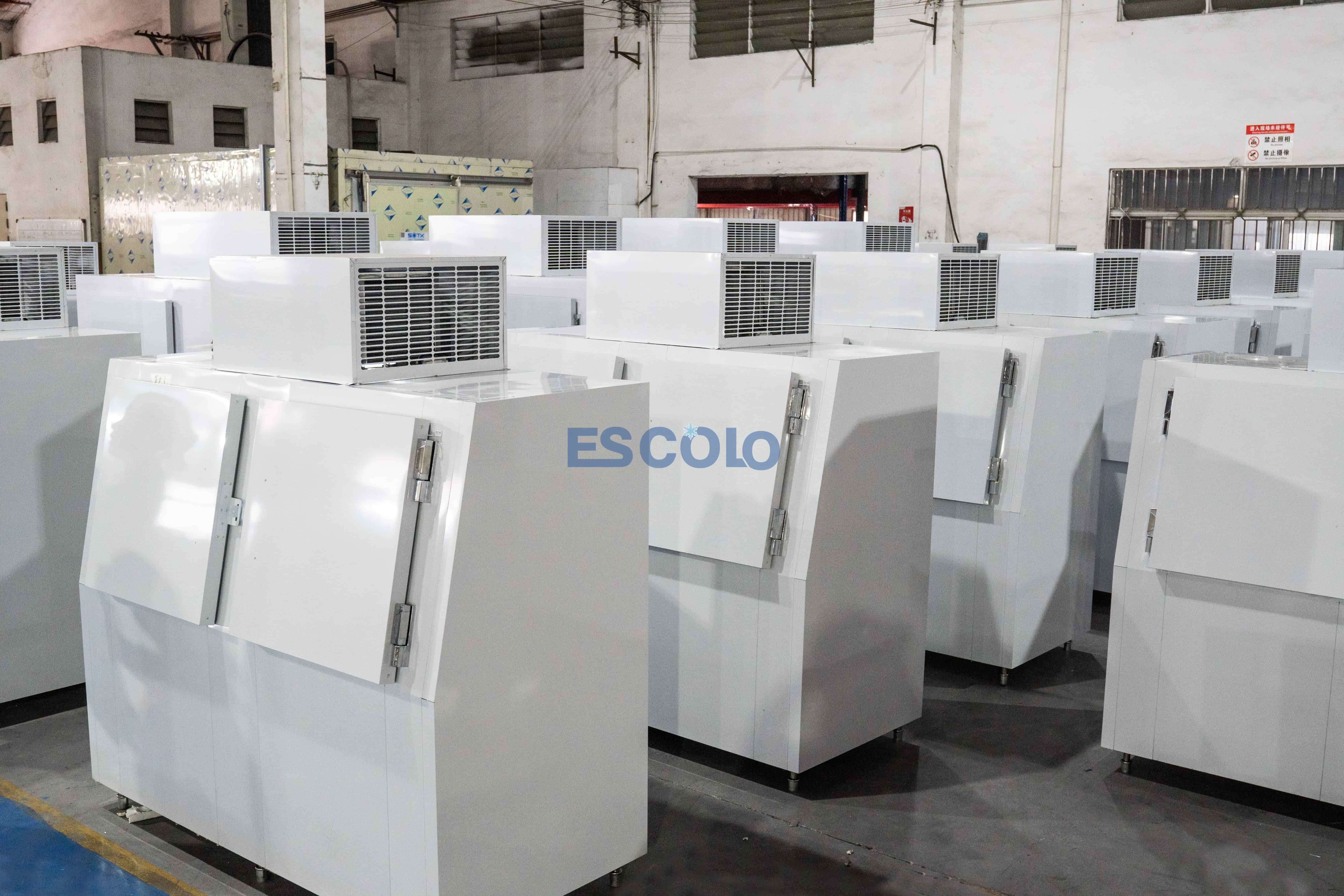 Double Slanted Door Ice Storage Freezer | Large Capacity Commercial Ice Storage Cabinet