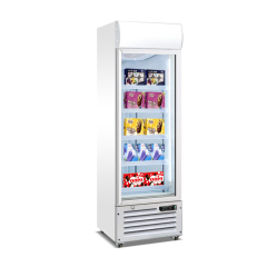 Commercial Glass Door Beverage Fridge Features Quiet Cooling and Bright LED Display to Keep Drinks Perfectly Chilled