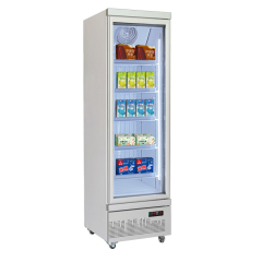 High performance glass door refrigerator designed for drinks display with reliable cooling and energy efficiency to enhance product visibility in commercial use