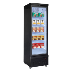 High performance glass door refrigerator designed for drinks display with reliable cooling and energy efficiency to enhance product visibility in commercial use