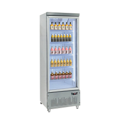 Commercial Showcase Glass Cabinet Single Door Refrigerator Bottom-Mounted