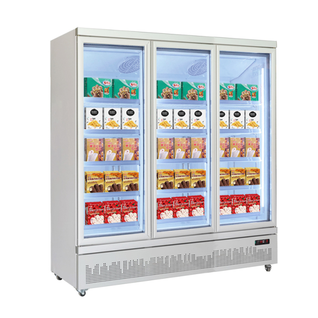 1800L Triple Door Commercial Stand Up Refrigerator Freezer Bottom Mounted Stand Up Unit