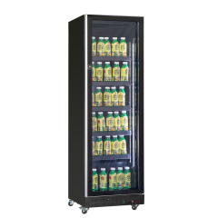 Full Glass Door Commercial Beverage Display Refrigerator with LED Lighting