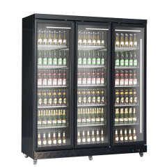 Triple Door Commercial Drink Cooler for High-Traffic Retail