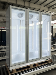 Triple Door Commercial Display Refrigerator for High-Traffic Retail