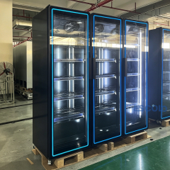 Triple Door Commercial Drink Cooler for High-Traffic Retail