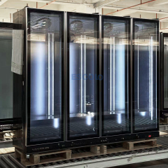 Retail System Display Cooler Featuring Fan Cooling System and Branded Compressor for Grocery Store