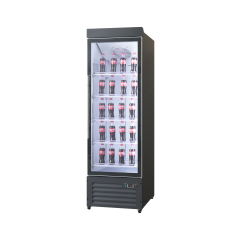 Full Glass Door Commercial Beverage Display Refrigerator with LED Lighting