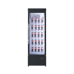 Full Glass Door Commercial Beverage Display Refrigerator with LED Lighting