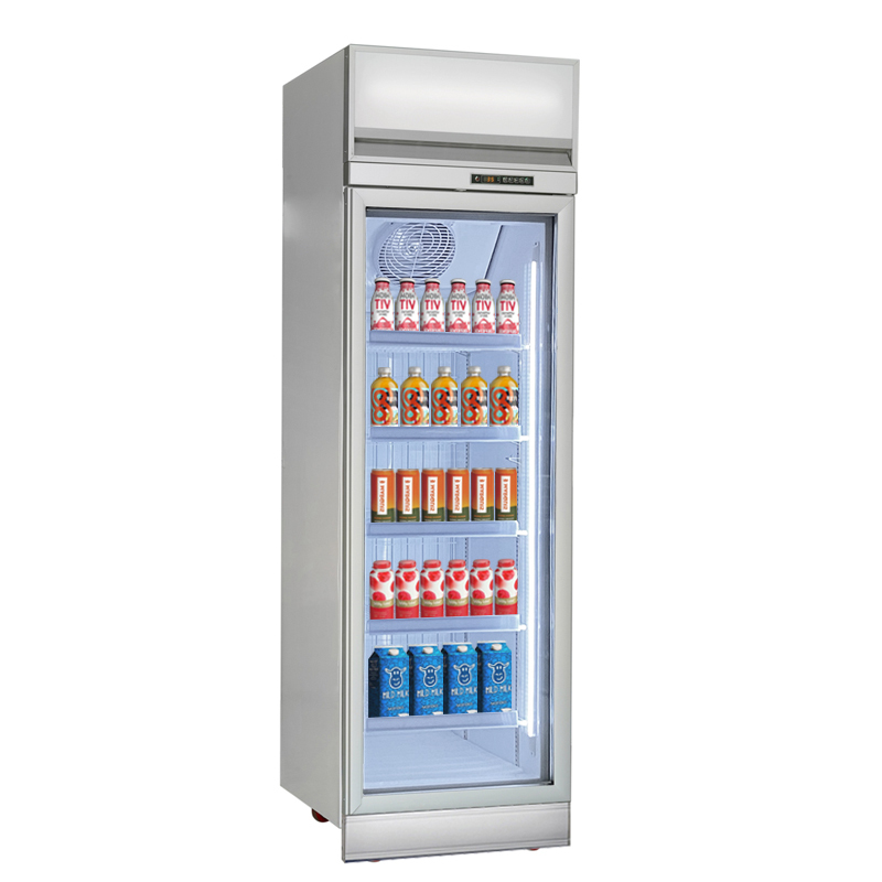 Retail System Display Cooler Featuring Fan Cooling System and Branded Compressor for Grocery Store