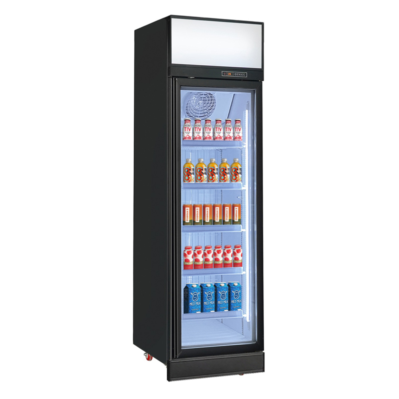 Retail System Display Cooler Featuring Fan Cooling System and Branded Compressor for Grocery Store