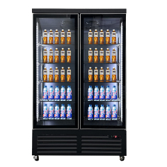 Double Door Beverage Display Cooler for Retail, Supermarkets & Convenience Stores