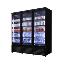 Upright Display Refrigerator for Convenience Store Beverage Merchandising