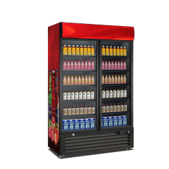 Retail Beverage Showcase Cooler 1400L for Gas Station & Convenience Store Merchandising