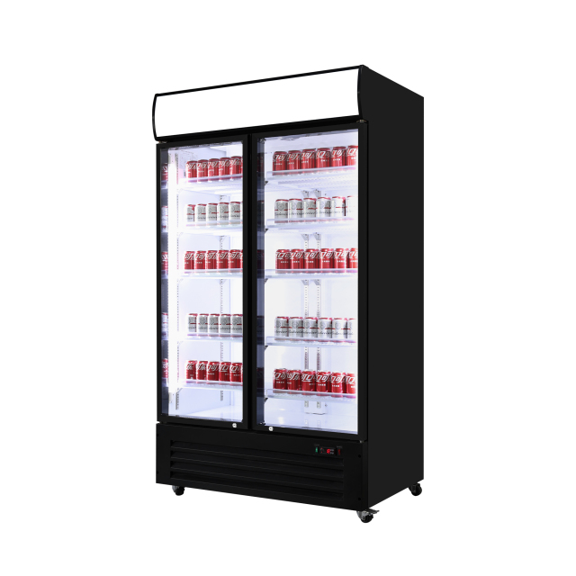 1400L Upright Glass Door Beverage Merchandiser for Retail Stores & Gas Stations