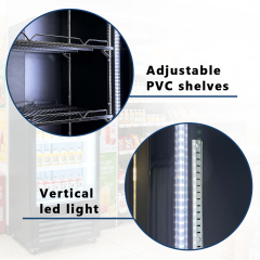 1400L Upright Glass Door Beverage Merchandiser for Retail Stores & Gas Stations