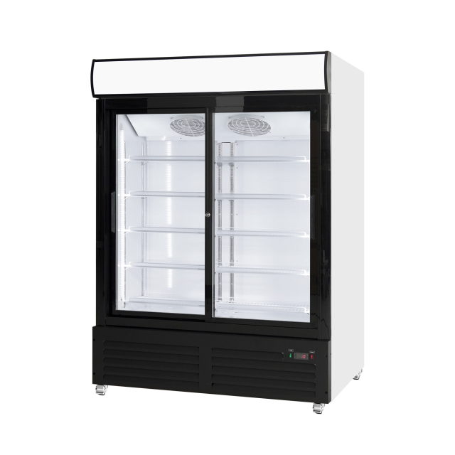 Commercial Vertical Beverage Display Fridge 1400L for Supermarket and Retail Shops