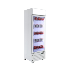 Vertical Beverage Refrigerator for upright glass door beverage cooler Retail Use