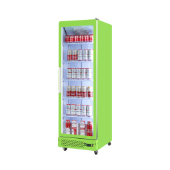 Glass Door Beverage Cooler with LED Lighting for Commercial Display Refrigeration