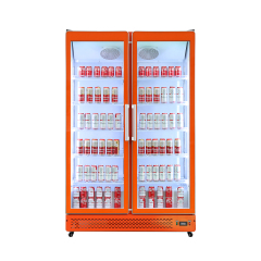 Glass Door LED Beverage Cooler for Retail Display Merchandiser Refrigerator