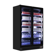 Glass Door LED Beverage Cooler for Retail Display Merchandiser Refrigerator