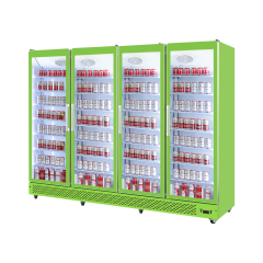 4 Door Supermarket Display Freezer with Full Glass Door for Retail Display Cabinet