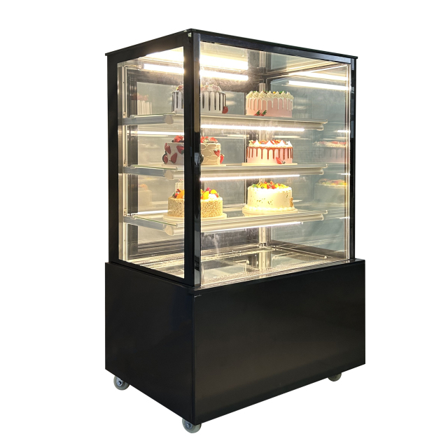 Commercial Bakery Display Refrigerator with Glass Fridge for Dessert Retail Presentation