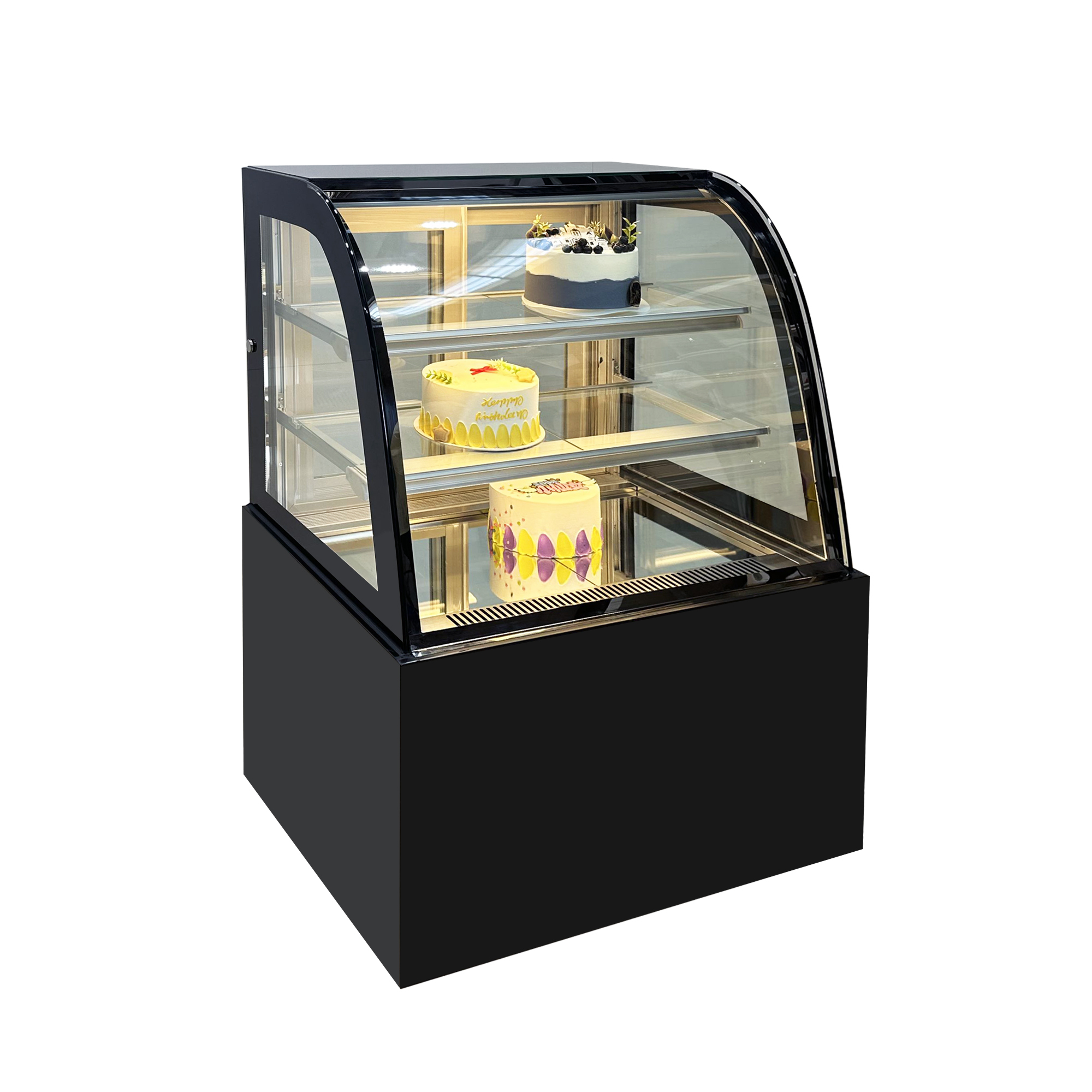 Modern Bakery Refrigeration Solution with Dessert Fridge for Retail Display