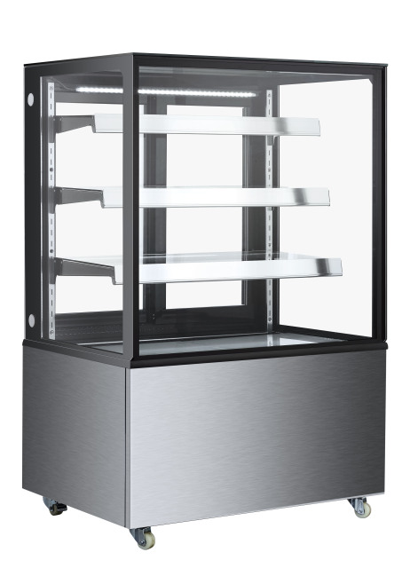 Commercial Bakery Display Refrigerator with Glass Fridge for Dessert Retail Presentation