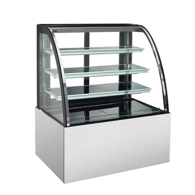 Modern Commercial Bakery Display Refrigerator for Dessert Merchandising