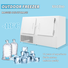 Large Commercial Ice Storage Bin Cold Wall or Fan Cooling for Mall & Store