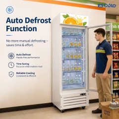 Commercial Glass Front Refrigerator ES-450H | Commercial Drink Refrigerator