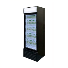 Vertical Beverage Refrigerator for upright glass door beverage cooler Retail Use