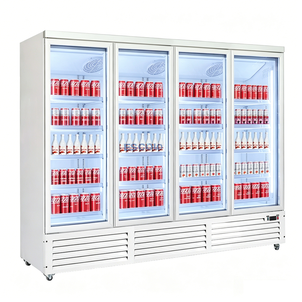 Beverage Cooler Refrigerator ES-B2500-4M 2000L Commercial Display Solution