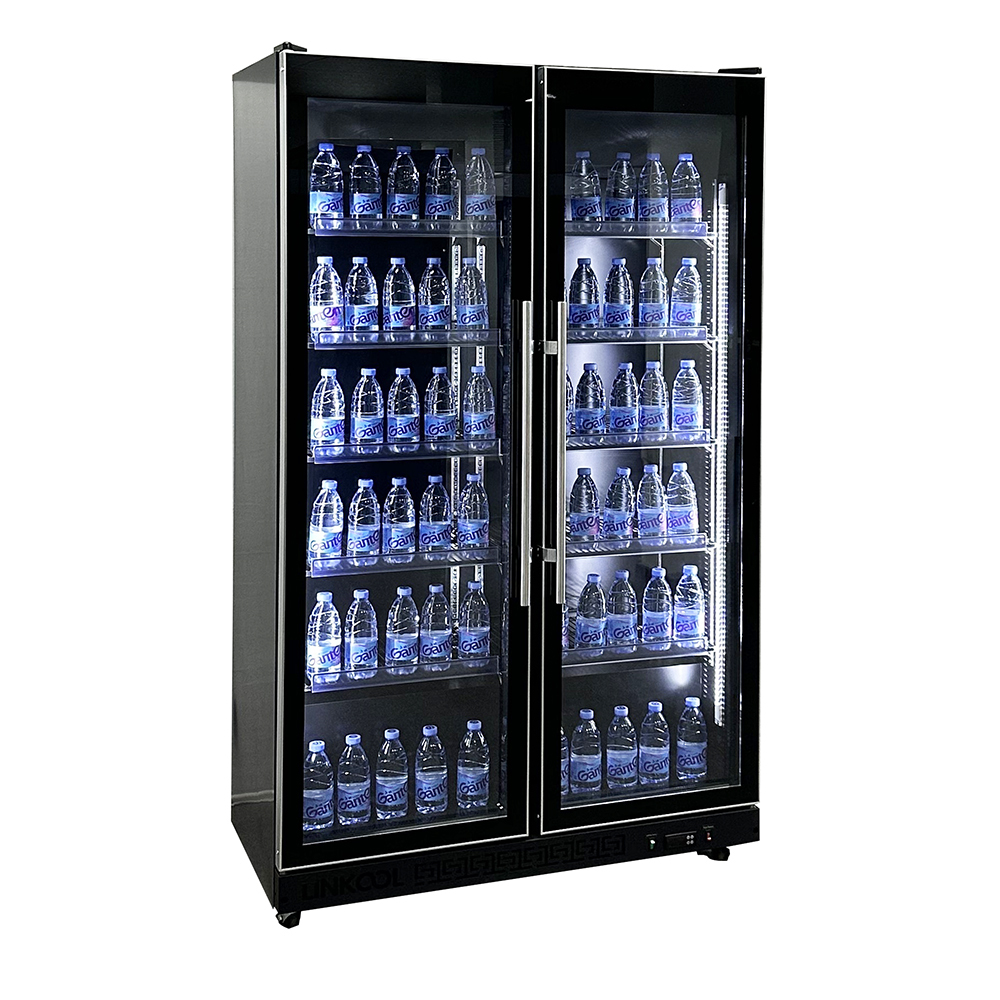 Commercial Sliding Glass Door Display Fridge for Retail and Supermarkets Beverage Showcase