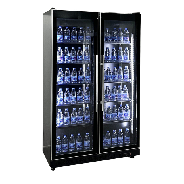 Commercial Sliding Glass Door Display Fridge for Retail and Supermarkets Beverage Showcase