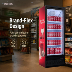 Single Door Beverage Cooler | Bottom Mounted Compressor | For Supermarket and Convenience store Use