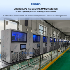 Energy Saving Ice Maker with Stable Cooling System for Long Term Commercial Ice Machine Use