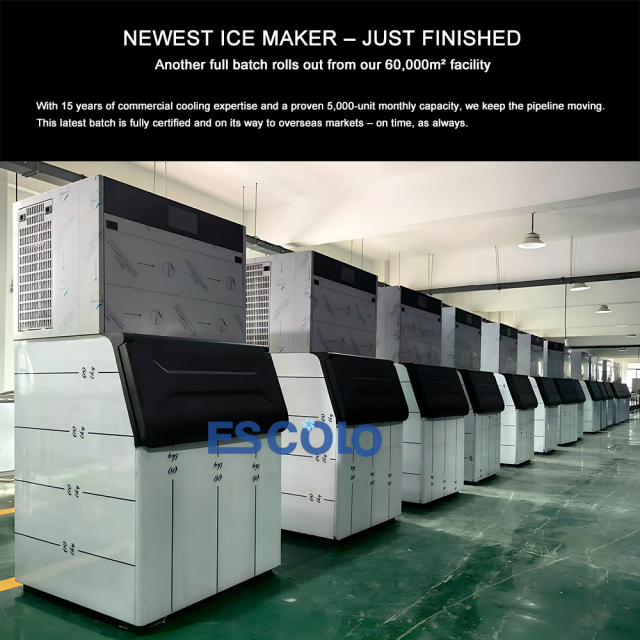 Commercial Ice Maker Machine Single Door with Large Ice Storage Bin