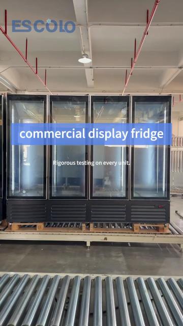 2000L Beverage Cooler 4 Door Commercial Display Refrigerator for Retail Stores