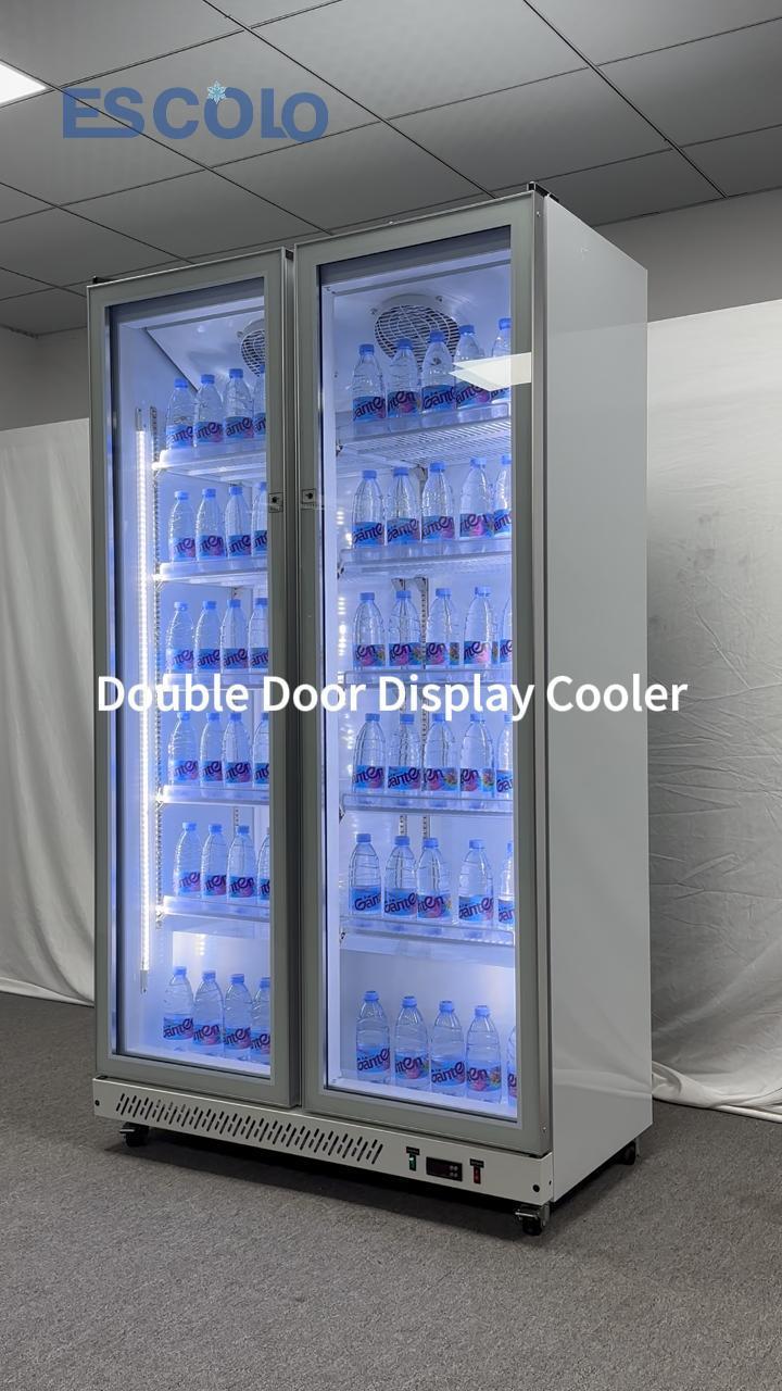 ALG1100-2M-TJ Double Door Display Refrigerator for Supermarkets & High Visibility Merchandising