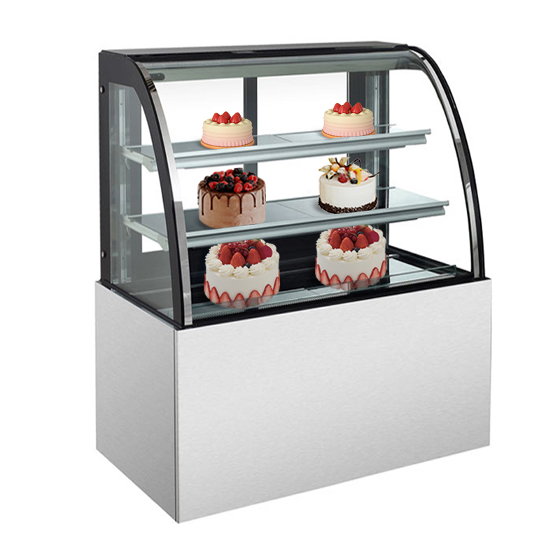 Commercial Bakery Display Refrigerator with Premium Cake Showcase Design