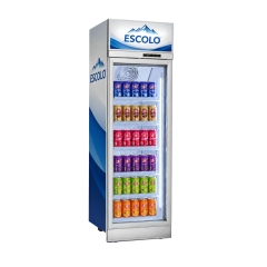 Glass Door Top Compressor Mounted Display Cooler with Canopy for Supermarket and Convenience Store Use