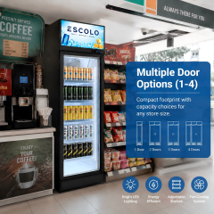 Glass Door Top Compressor Mounted Display Cooler with Canopy for Supermarket and Convenience Store Use