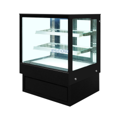 Bakery Display Case with Optional Humidifier & 48H Freshness Keeping, Commercial Cake Chiller for Patisserie