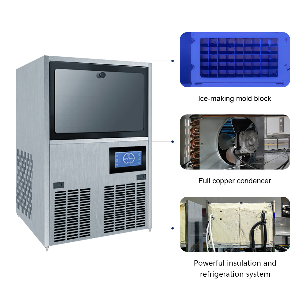 Automatic Ice Making Machine with Durable Stainless Steel Ice Maker